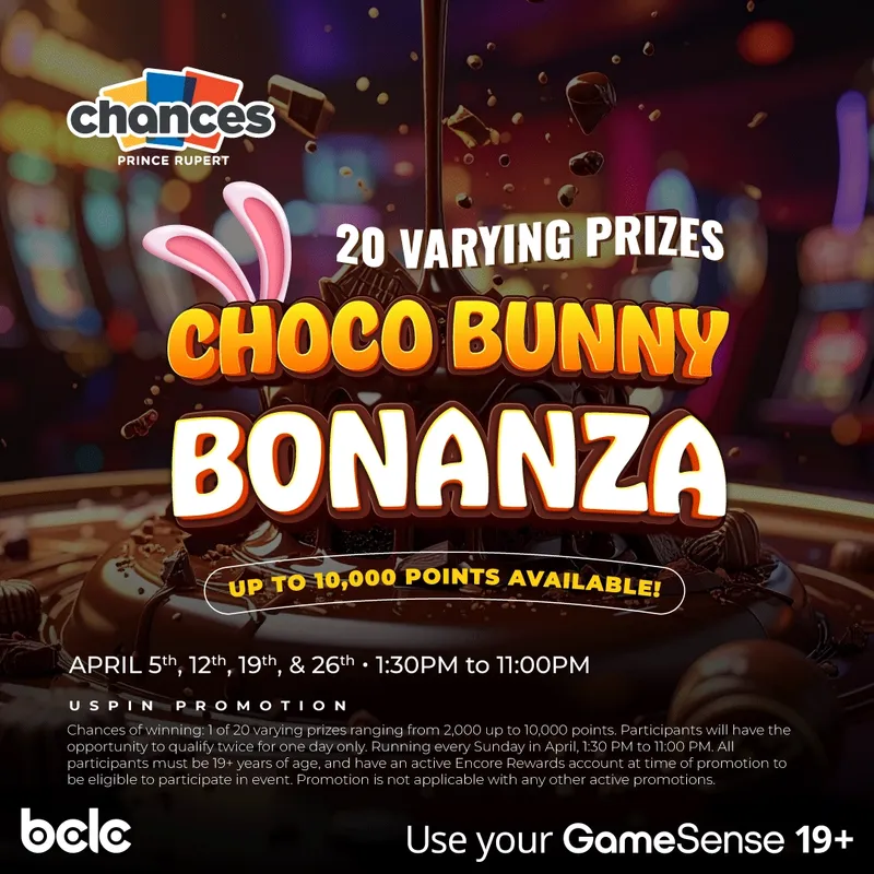 The Choco Bunny Bonanza promotion in April of 2026