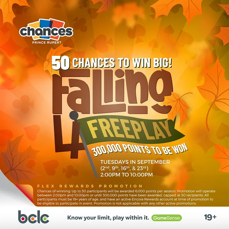 Falling 4 Freeplay Flex Rewards Promotion for September 2025