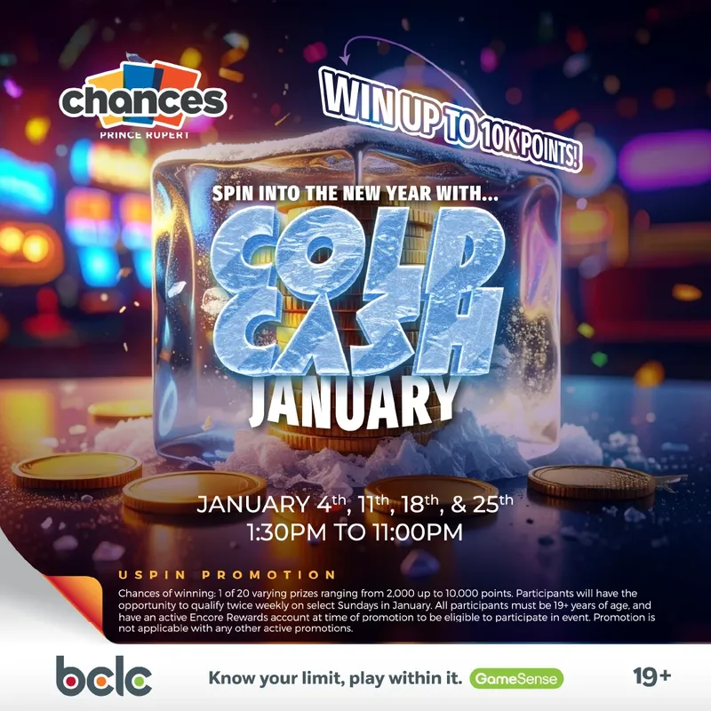 Cold Cash January Uspin Promotion